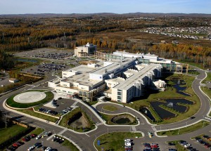 aerial view of Thunder Bay Regional Health Science Centre